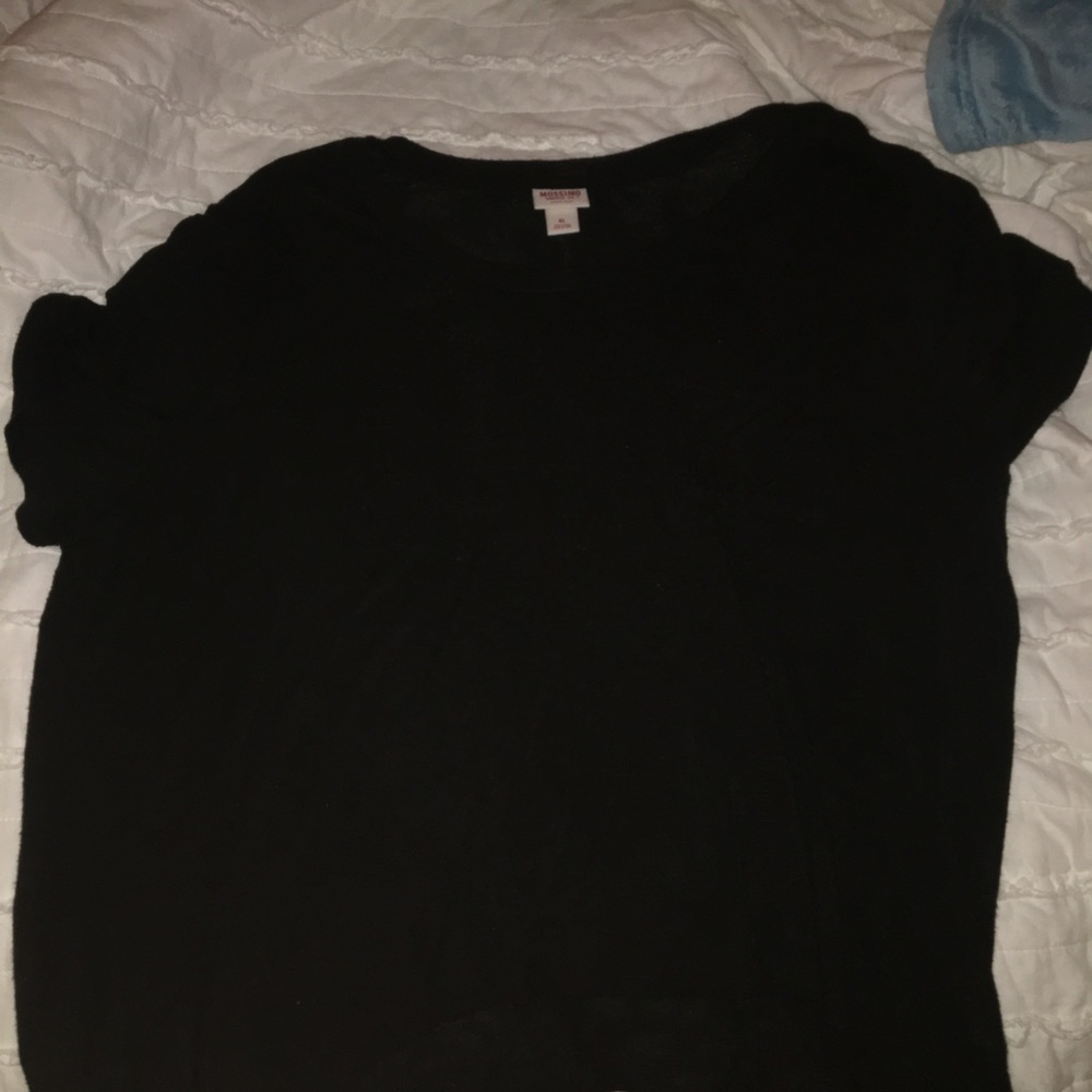 black shirt with pocket